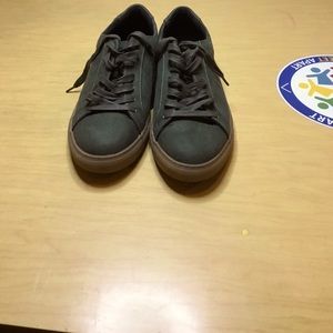 Alfani green suede casual sneakers